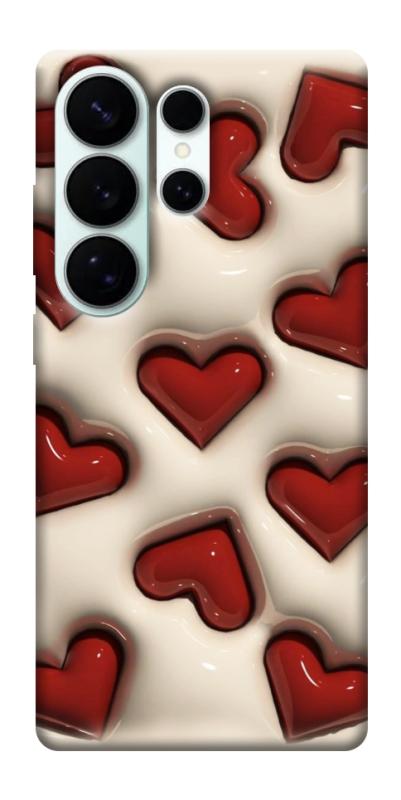 Чехол itsPrint Выпуклые сердца для Samsung Galaxy S26 Ultra, паттерн, купить оптом с доставкой