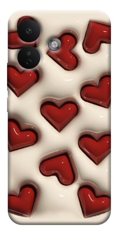Чохол itsPrint Випуклі серця для Xiaomi Redmi Note 17 Pro, паттерн, купити оптом з доставкою