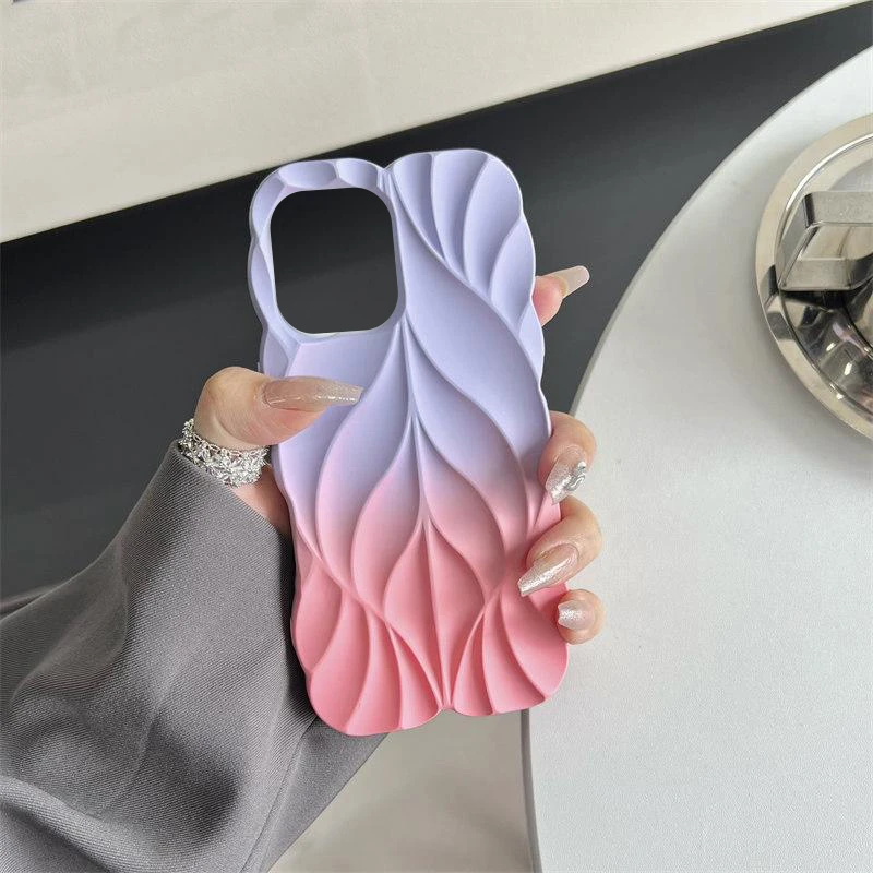 TPU чехол Leaf для Apple iPhone 15 (6.1"), Lilac / Pink 1, TPU, купить оптом с доставкой
