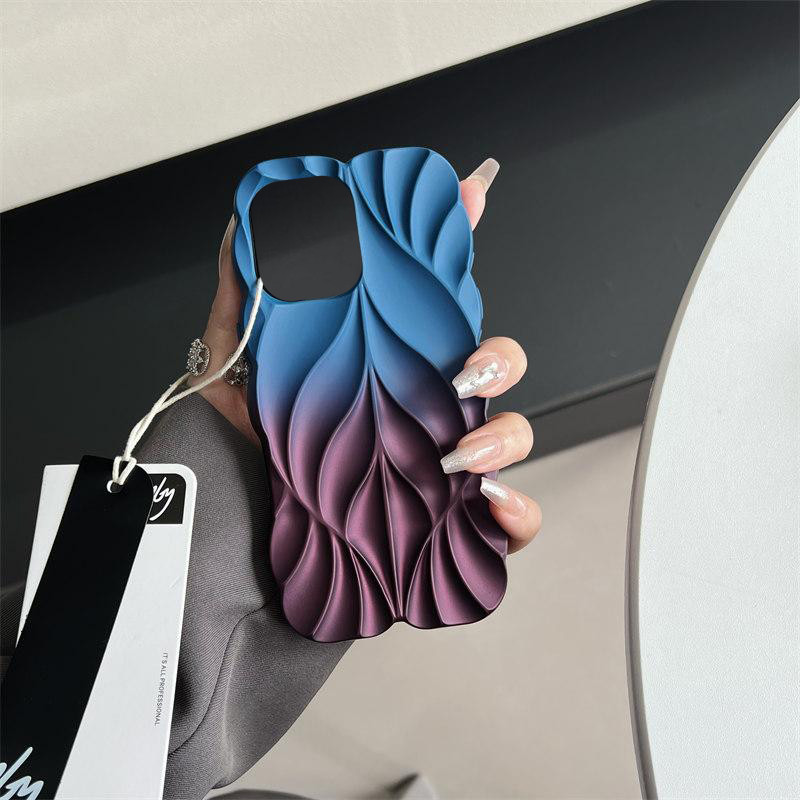 Силіконовий чохол Leaf Case для Apple iPhone 15 Pro Max (6.7) | 3D-текстура листя на малюнкі №2