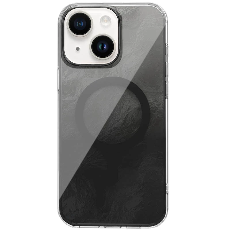 Чехол TPU Shiny Mountain Magnetic Fit для Apple iPhone 14 / 13 (6.1"), Black, TPU, купить оптом с доставкой