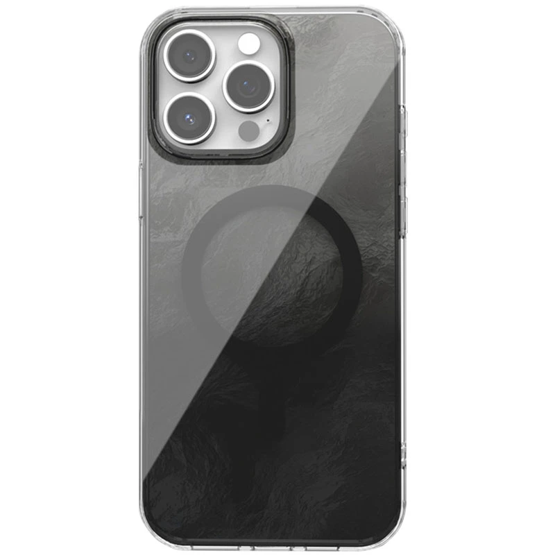 Чохол TPU Shiny Mountain Magnetic Fit для Apple iPhone 15 Pro Max (6.7"), Black, TPU, купити оптом з доставкою
