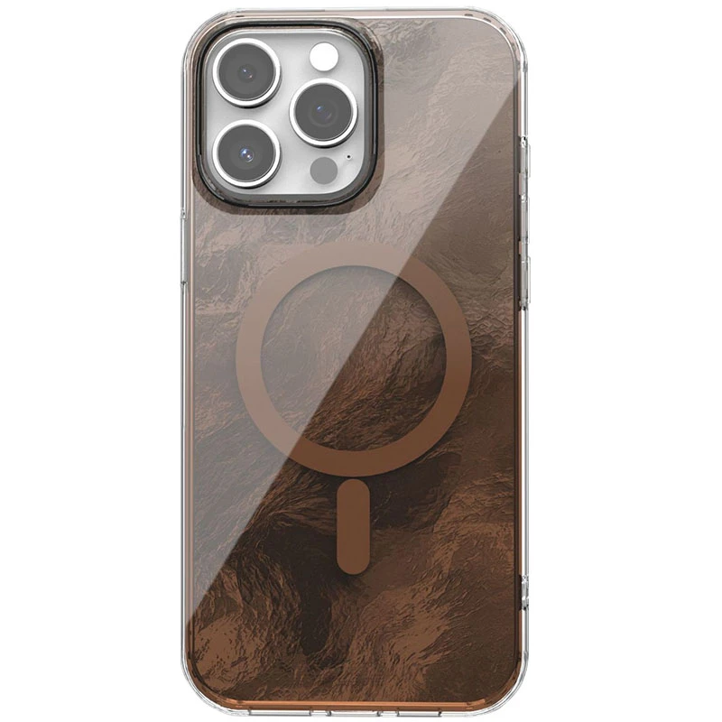 Чохол TPU Shiny Mountain Magnetic Fit для Apple iPhone 15 Pro Max (6.7"), Chocolate, TPU, купити оптом з доставкою