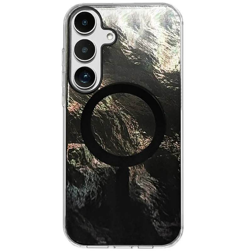 Чехол TPU Shiny Mountain Magnetic Fit для Samsung Galaxy S23 FE, Black, TPU, купить оптом с доставкой