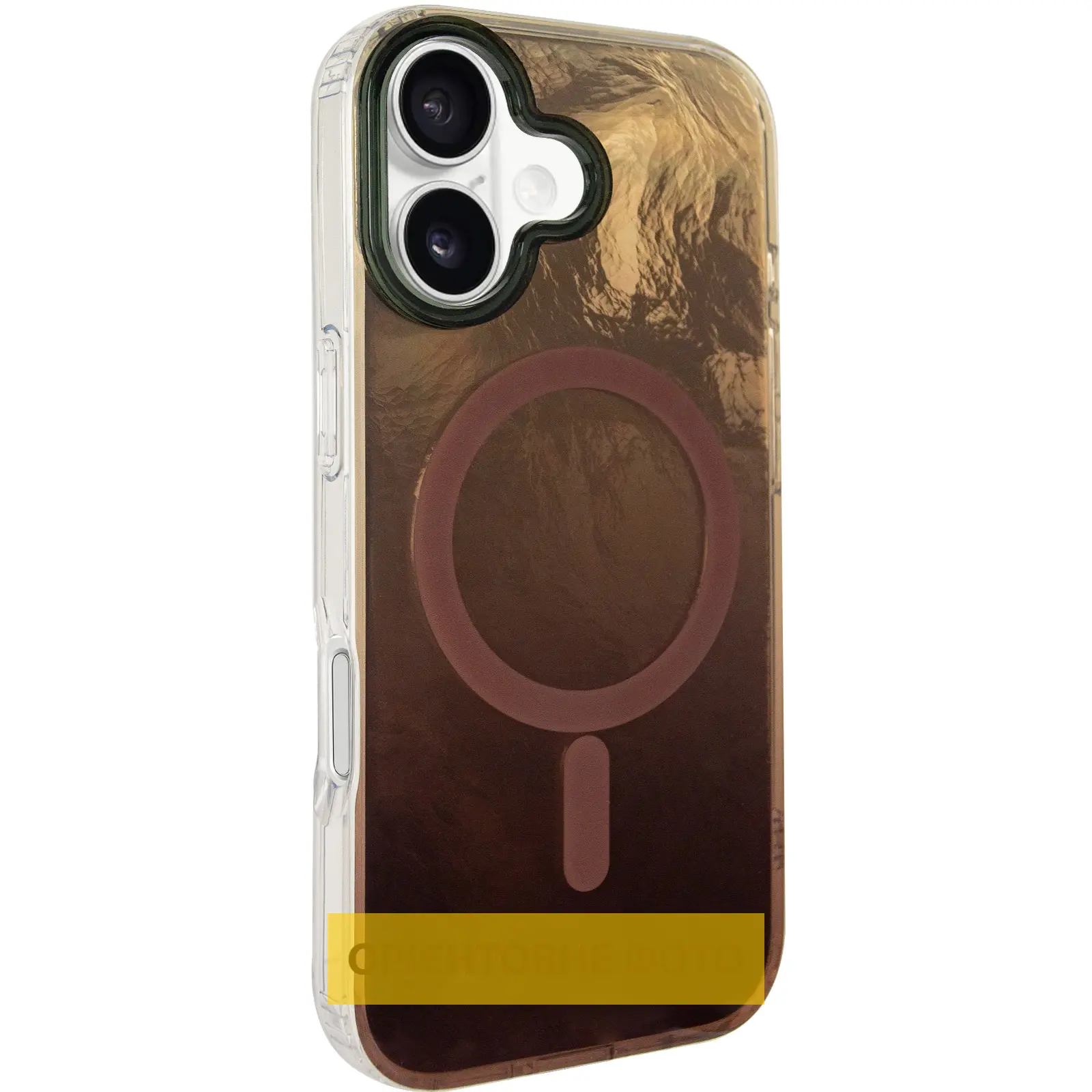 Чехол TPU Shiny Mountain (MagFit) для Apple iPhone 17 (6.3"), Chocolate, TPU, купить оптом с доставкой