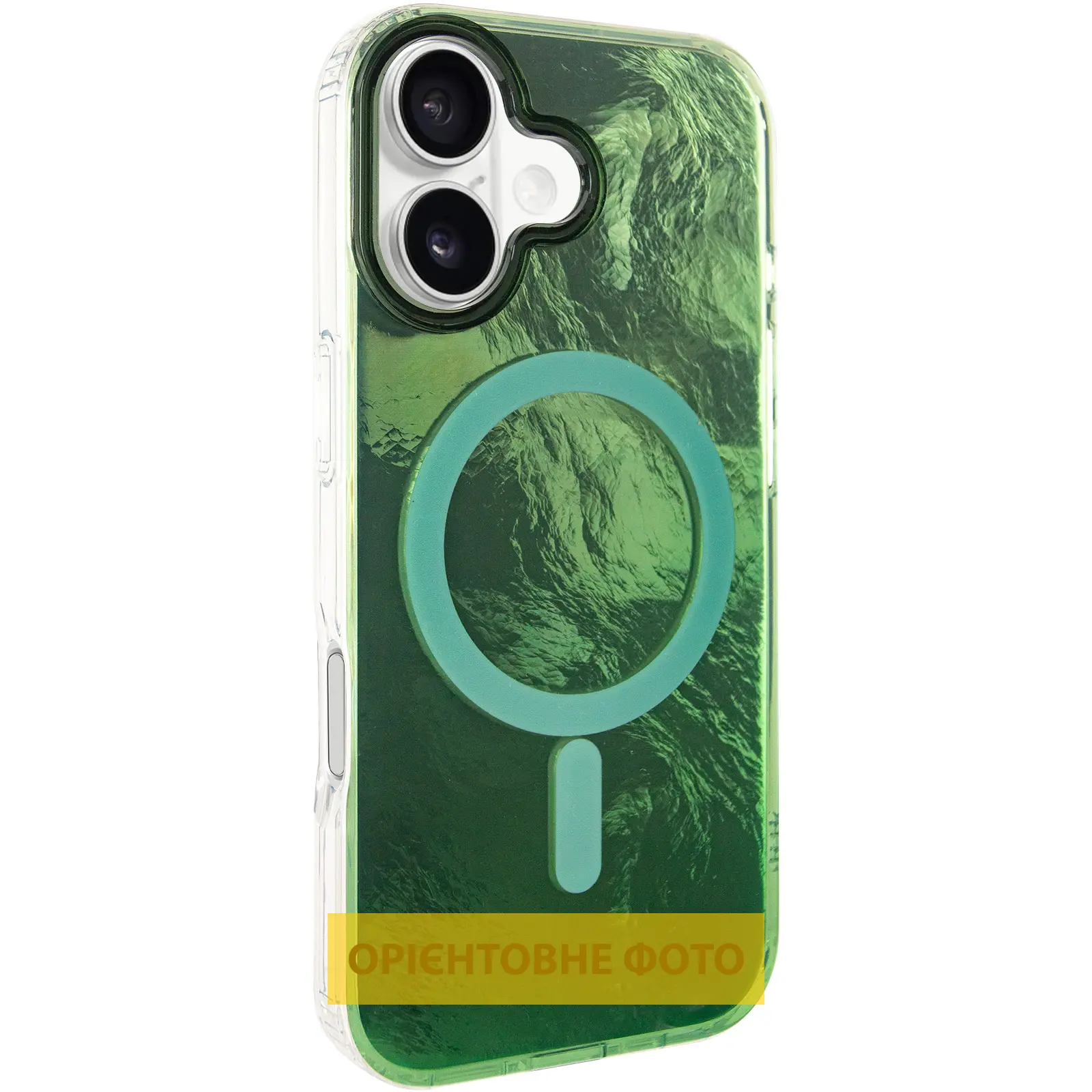 Чехол TPU Shiny Mountain (MagFit) для Apple iPhone 17 (6.3"), Green, TPU, купить оптом с доставкой