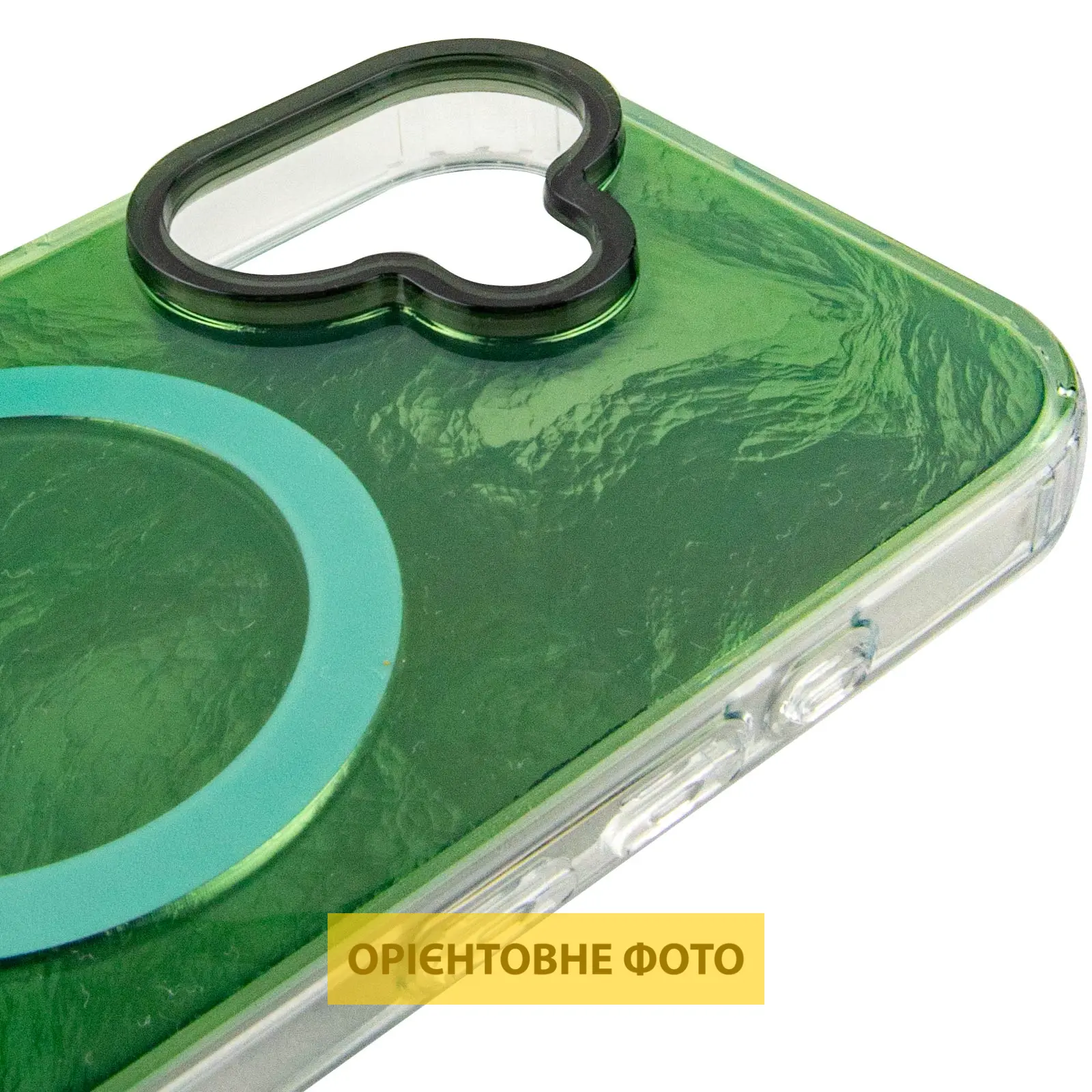 Чехол TPU Shiny Mountain (MagFit) для Apple iPhone 17 (6.3"), Green 3, TPU, купить оптом с доставкой