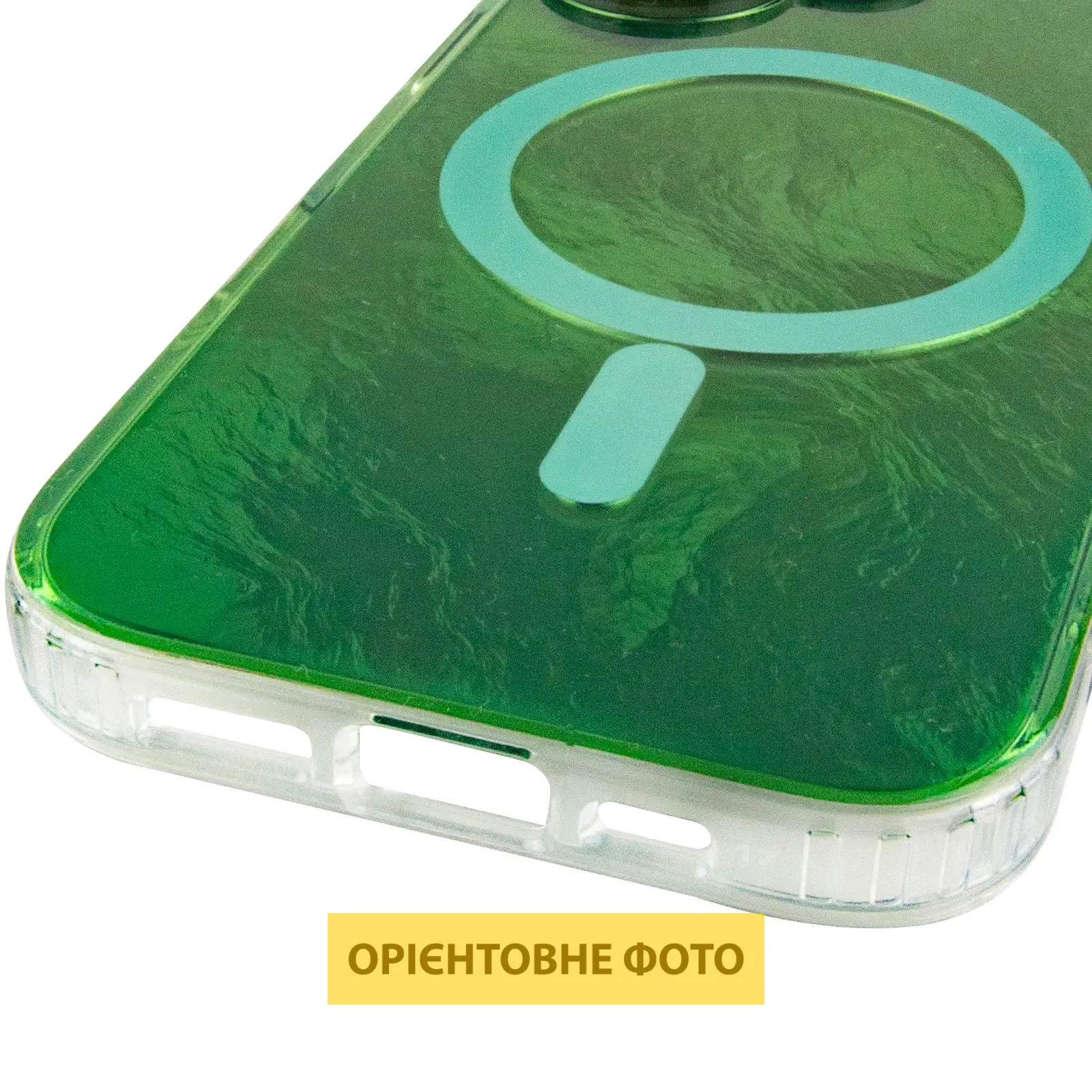 Чехол TPU Shiny Mountain (MagFit) для Apple iPhone 17 (6.3"), Green 4, TPU, купить оптом с доставкой