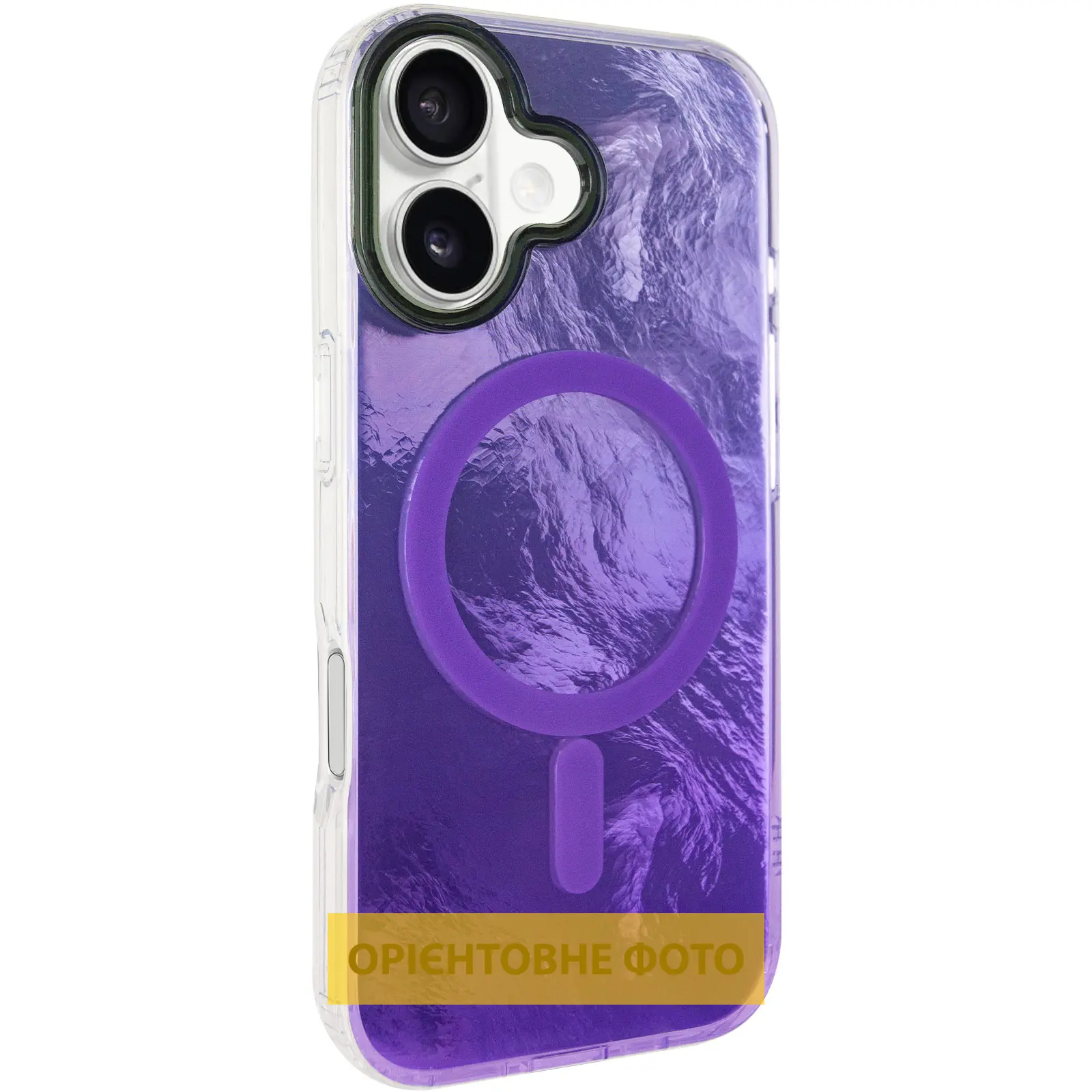 Чехол TPU Shiny Mountain (MagFit) для Apple iPhone 17 (6.3"), Purple, TPU, купить оптом с доставкой