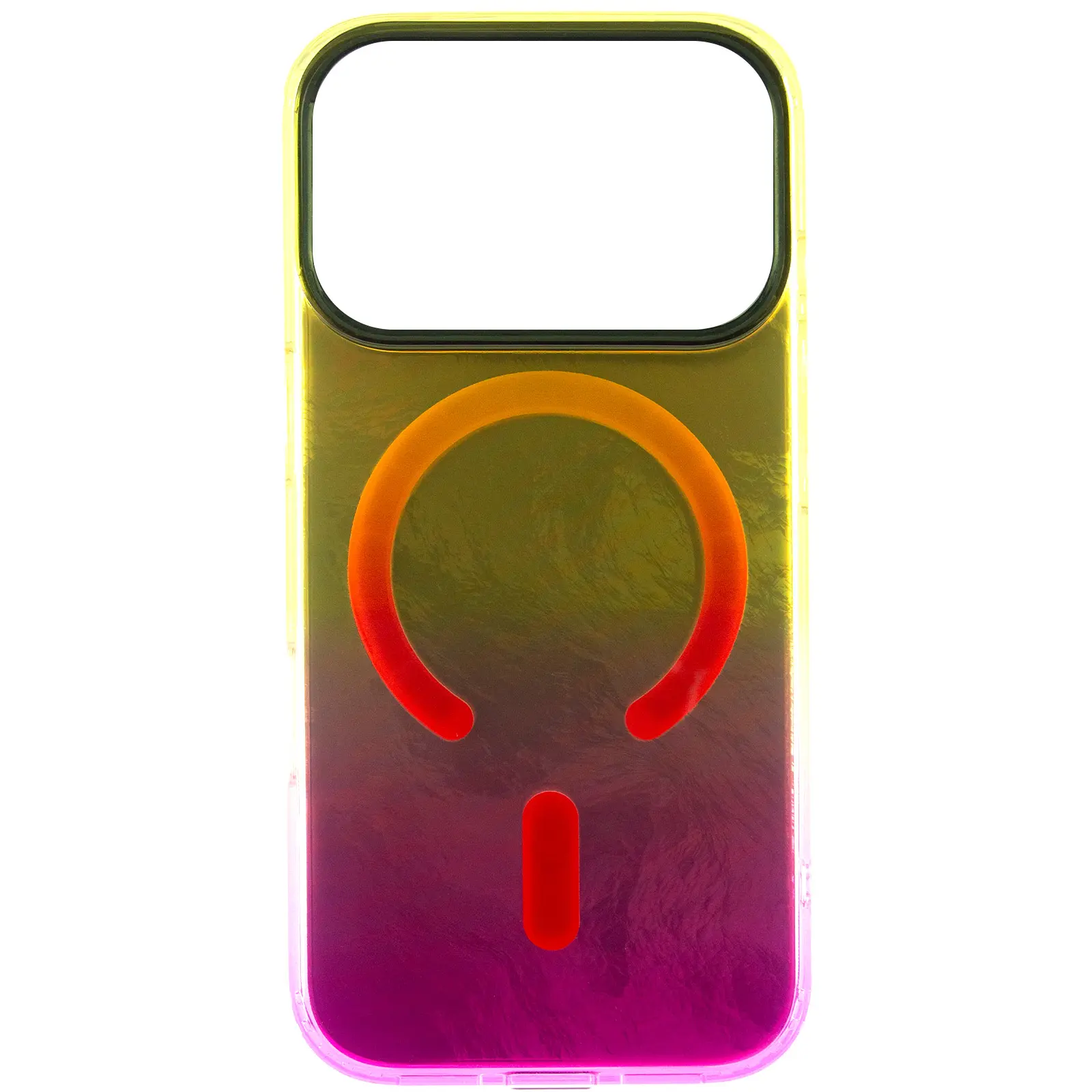 Чехол TPU Shiny Mountain (MagFit) для Apple iPhone 17 Pro (6.3"), Yellow / Pink 1, TPU, купить оптом с доставкой