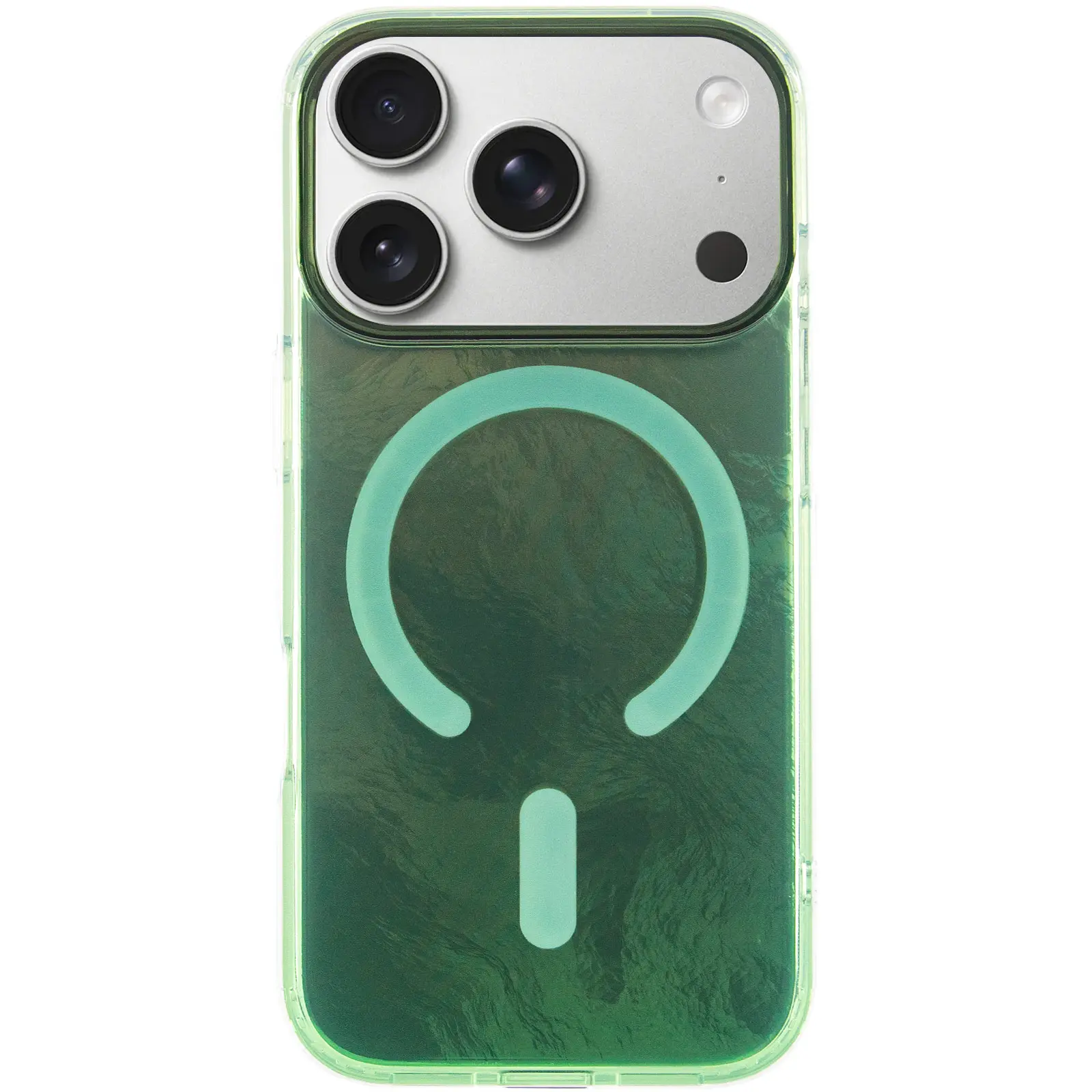 Чехол TPU Shiny Mountain (MagFit) для Apple iPhone 17 Pro Max (6.9"), Green 1, TPU, купить оптом с доставкой