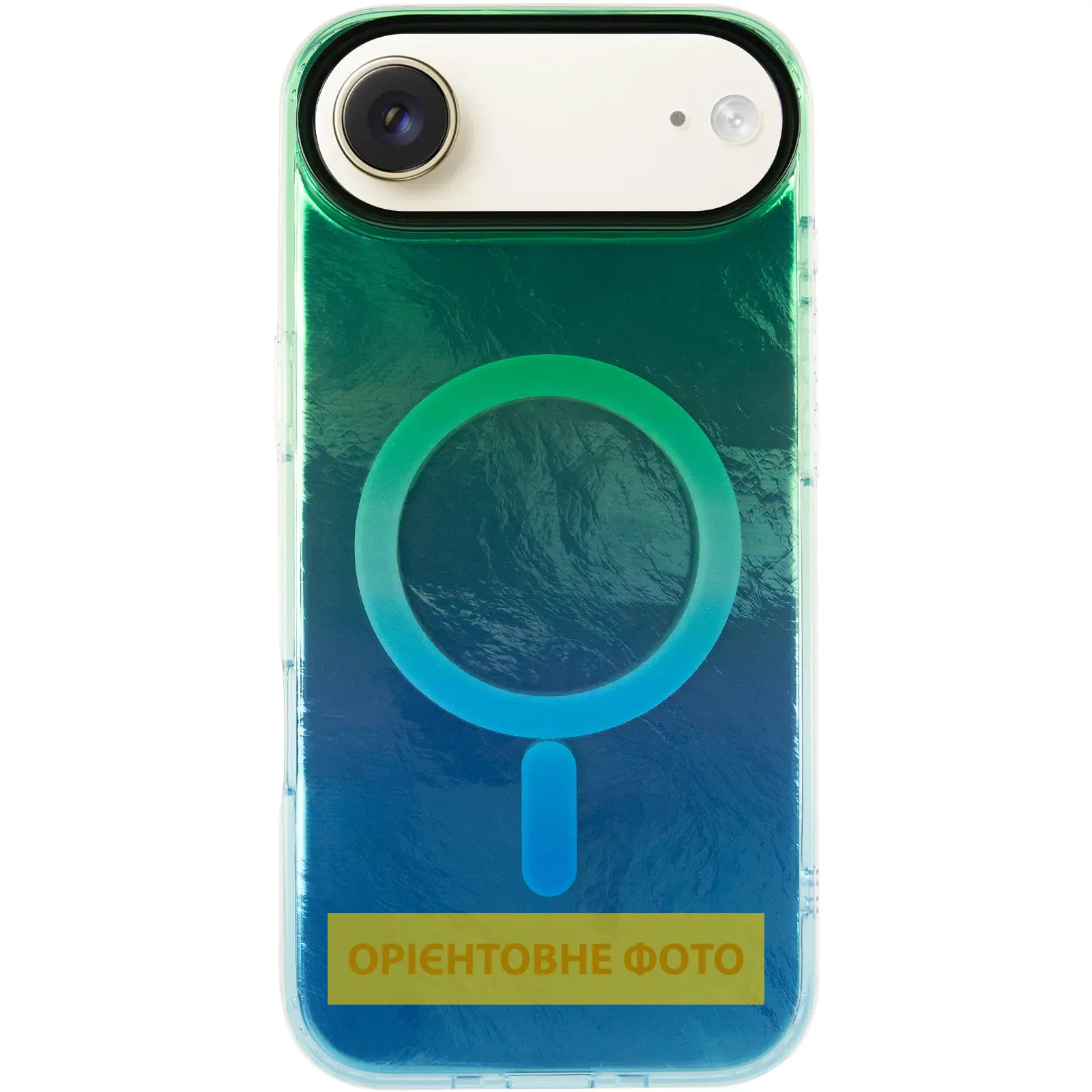 Чехол TPU Shiny Mountain (MagFit) для Apple iPhone 17 Air (6.5"), Green / Blue 1, TPU, купить оптом с доставкой