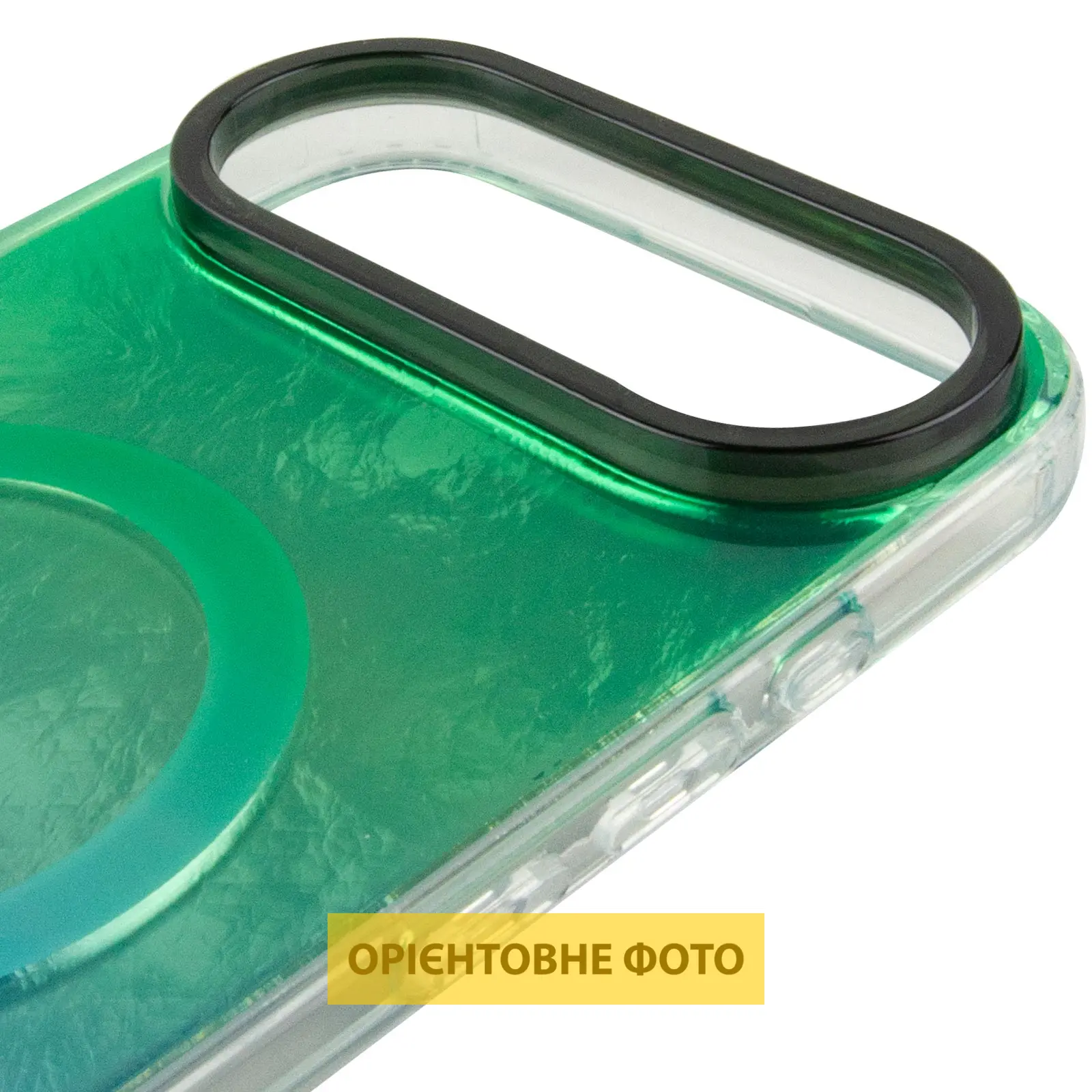 Чехол TPU Shiny Mountain (MagFit) для Apple iPhone 17 Air (6.5"), Green / Blue 3, TPU, купить оптом с доставкой