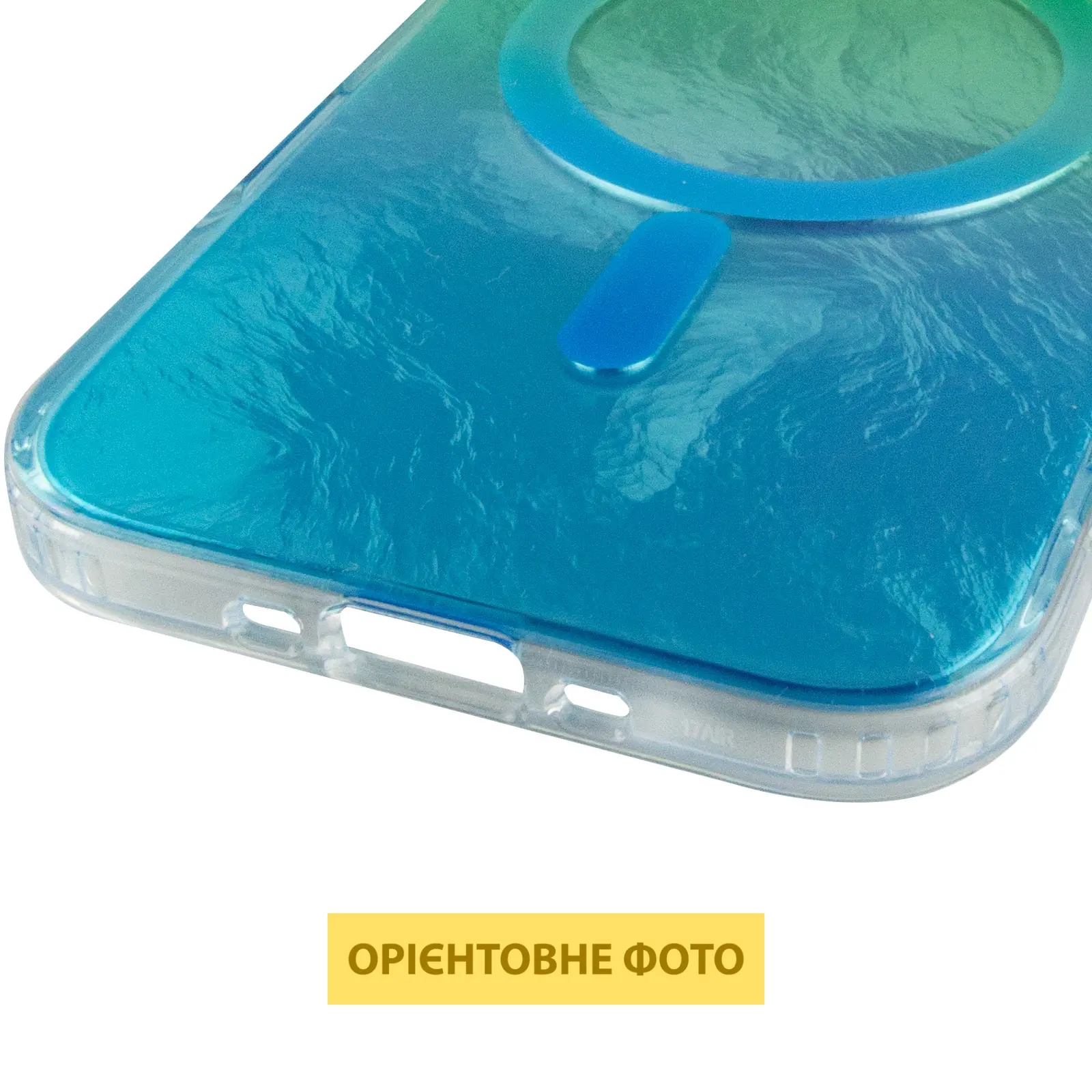 Чехол TPU Shiny Mountain (MagFit) для Apple iPhone 17 Air (6.5"), Green / Blue 4, TPU, купить оптом с доставкой
