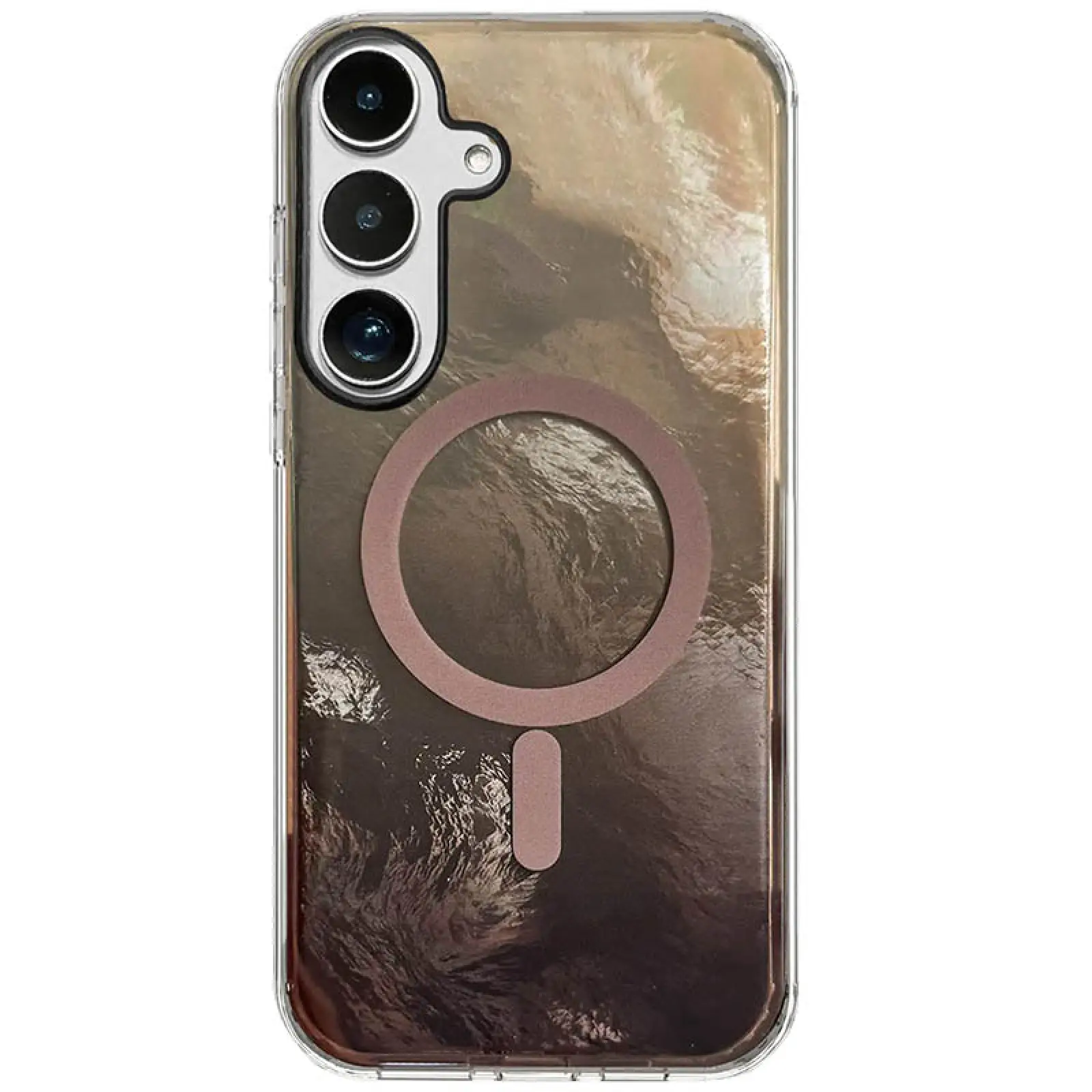 Чехол TPU Shiny Mountain (MagFit) для Samsung Galaxy S25 FE, Chocolate, TPU, купить оптом с доставкой