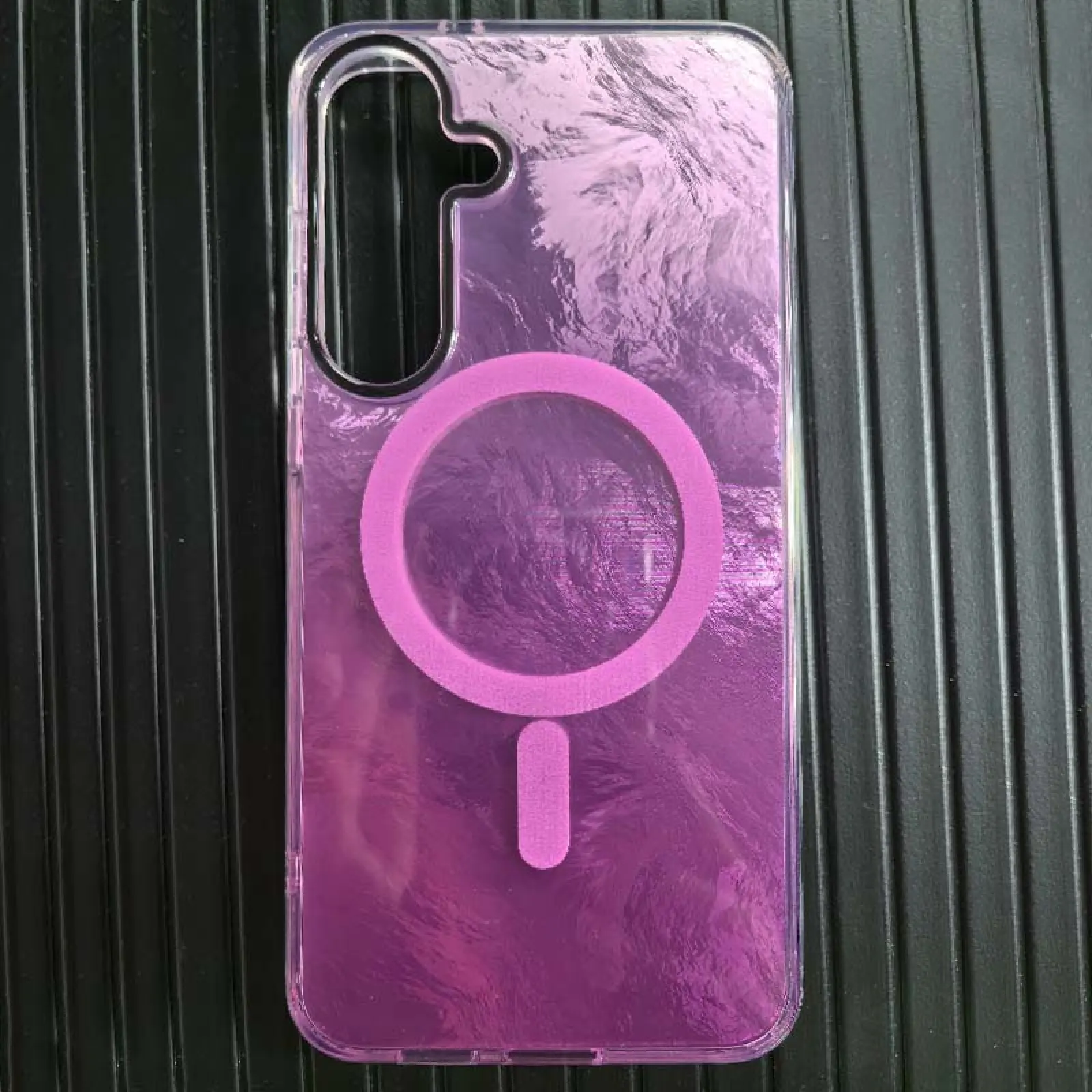Чехол TPU Shiny Mountain (MagFit) для Samsung Galaxy S25 FE, Pink 3, TPU, купить оптом с доставкой