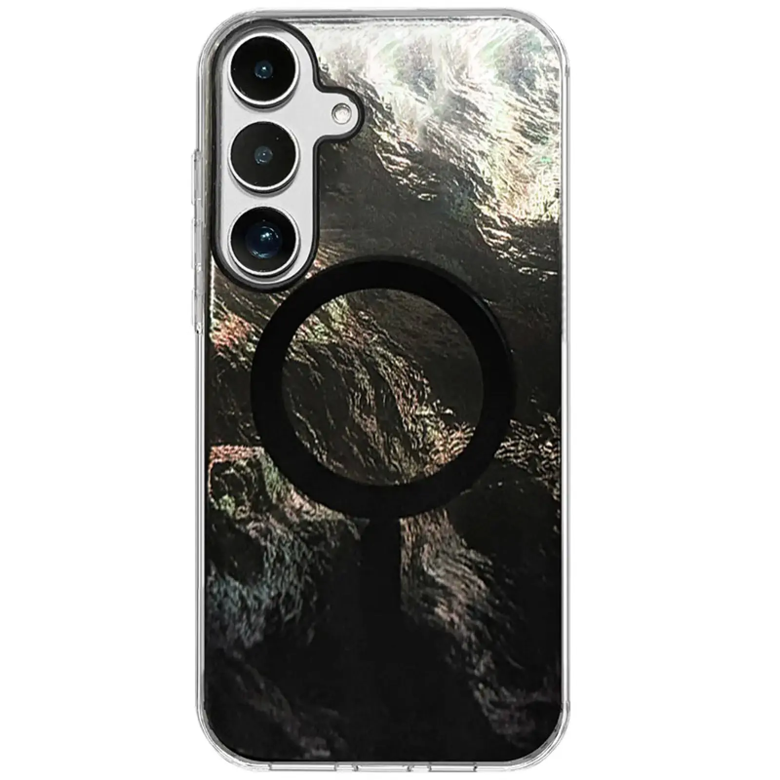 Чехол TPU Shiny Mountain Magnetic Fit для Samsung Galaxy S26, Black, TPU, купить оптом с доставкой