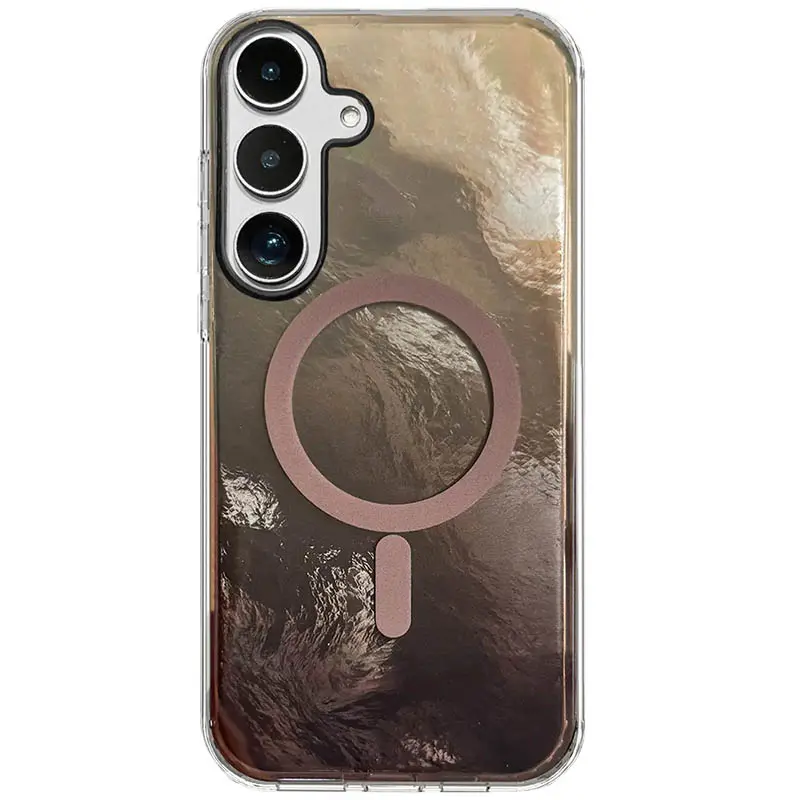 Чехол TPU Shiny Mountain Magnetic Fit для Samsung Galaxy S26, Chocolate, TPU, купить оптом с доставкой