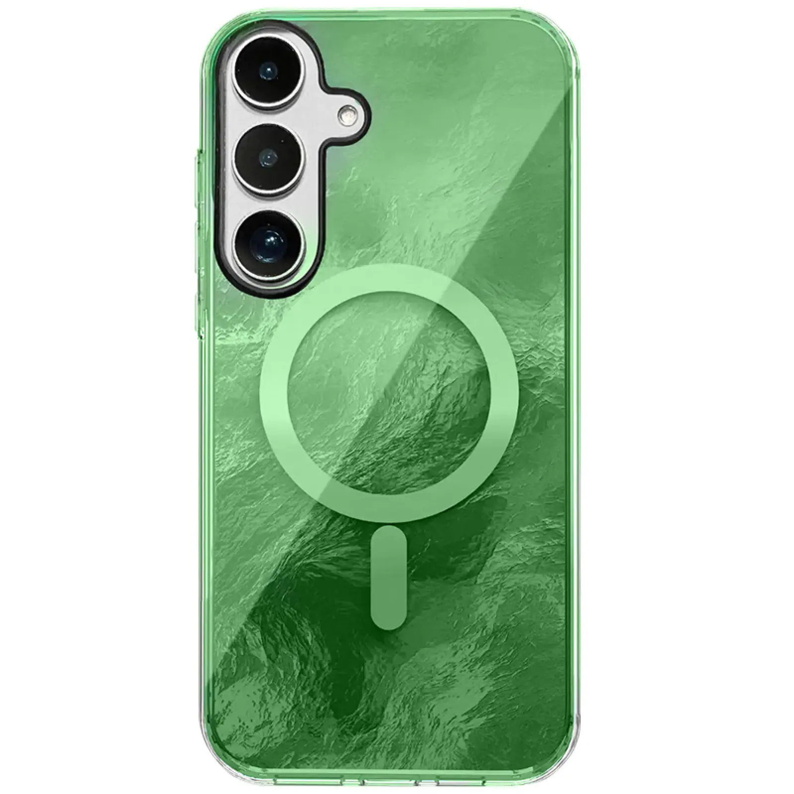 Чехол TPU Shiny Mountain Magnetic Fit для Samsung Galaxy S26, Green, TPU, купить оптом с доставкой
