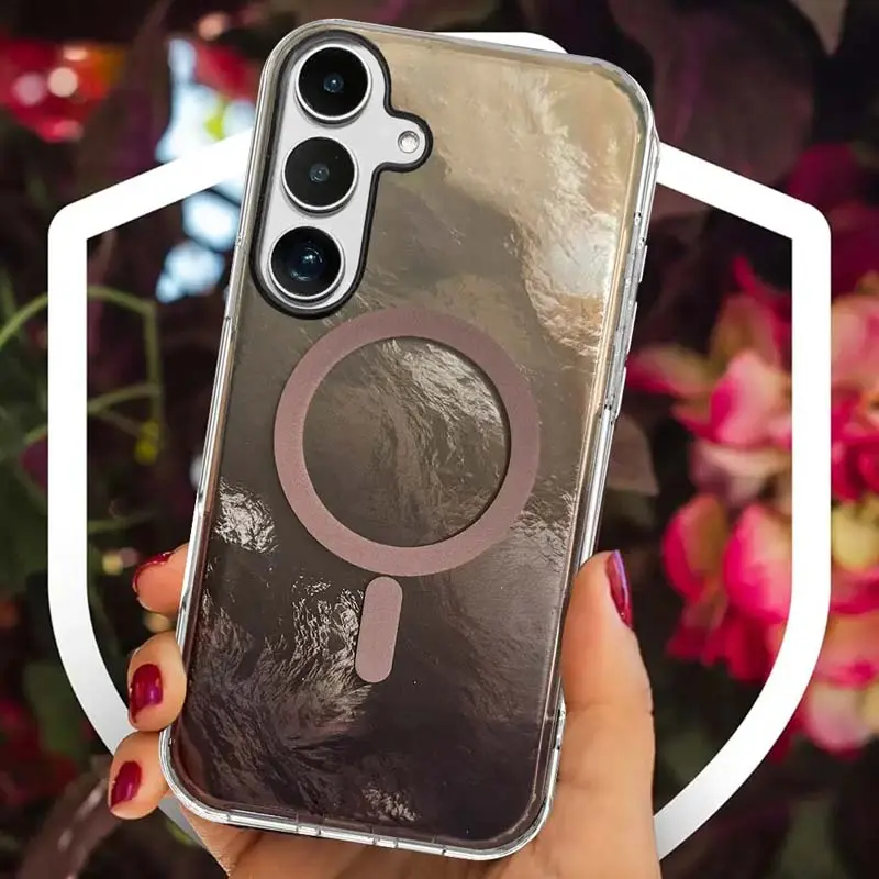 Чехол TPU Shiny Mountain Magnetic Fit для Samsung Galaxy S26+, Chocolate 2, TPU, купить оптом с доставкой
