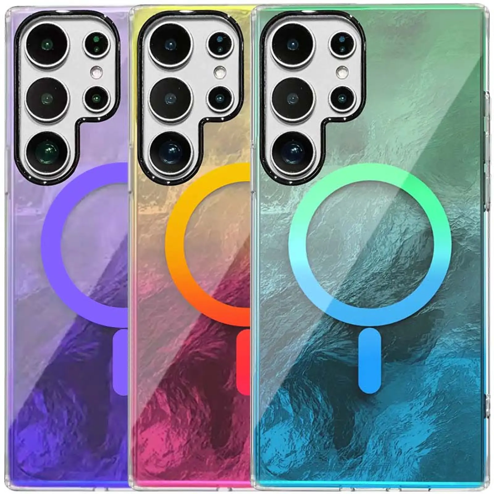Чехол TPU Shiny Mountain Magnetic Fit для Samsung Galaxy S26 Ultra, TPU, купить оптом с доставкой