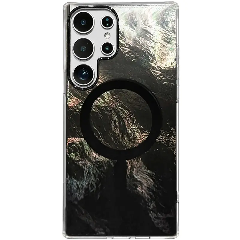 Чехол TPU Shiny Mountain Magnetic Fit для Samsung Galaxy S26 Ultra, Black, TPU, купить оптом с доставкой