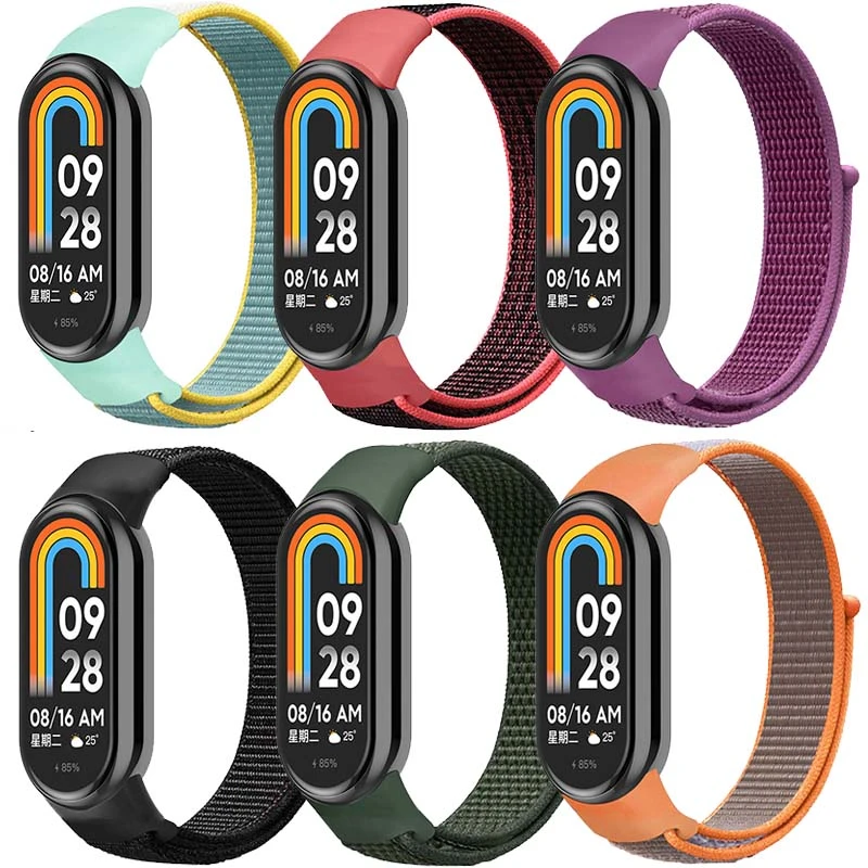 Ремешок Nylon New для Xiaomi Mi Band 8/9/10, Нейлон, купить оптом с доставкой