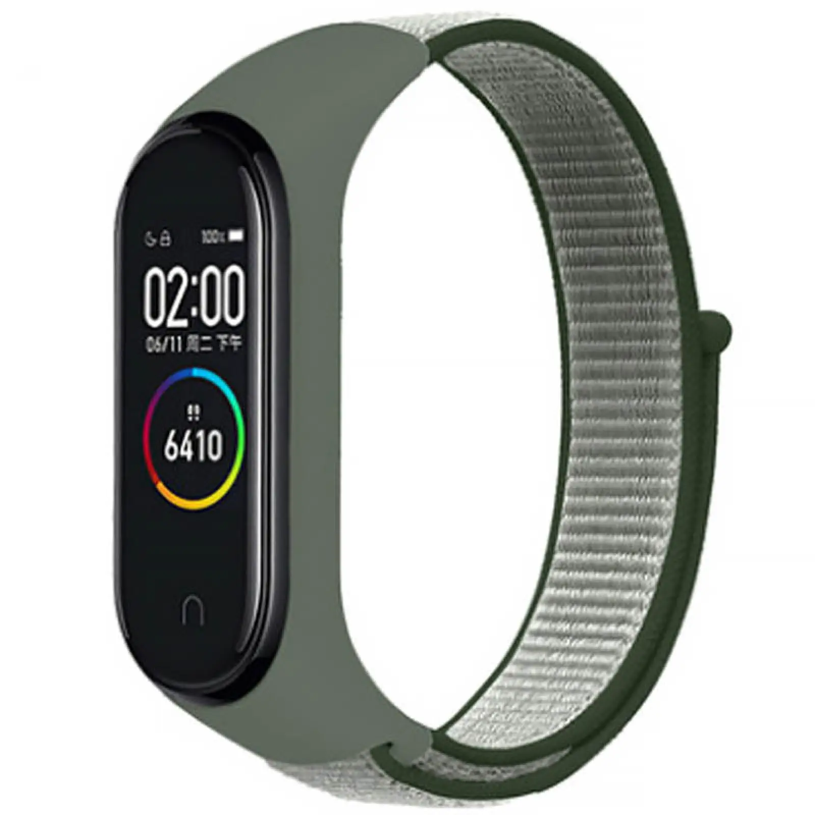 Ремешок Nylon New для Xiaomi Mi Band 3/4/5/6/7, Dark Olive / Green, Нейлон, купить оптом с доставкой