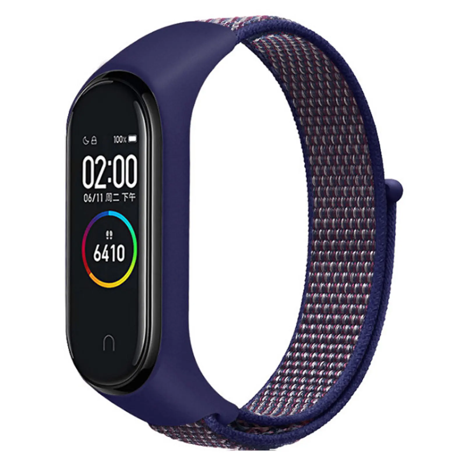 Ремешок Nylon New для Xiaomi Mi Band 3/4/5/6/7, Navy Blue, Нейлон, купить оптом с доставкой