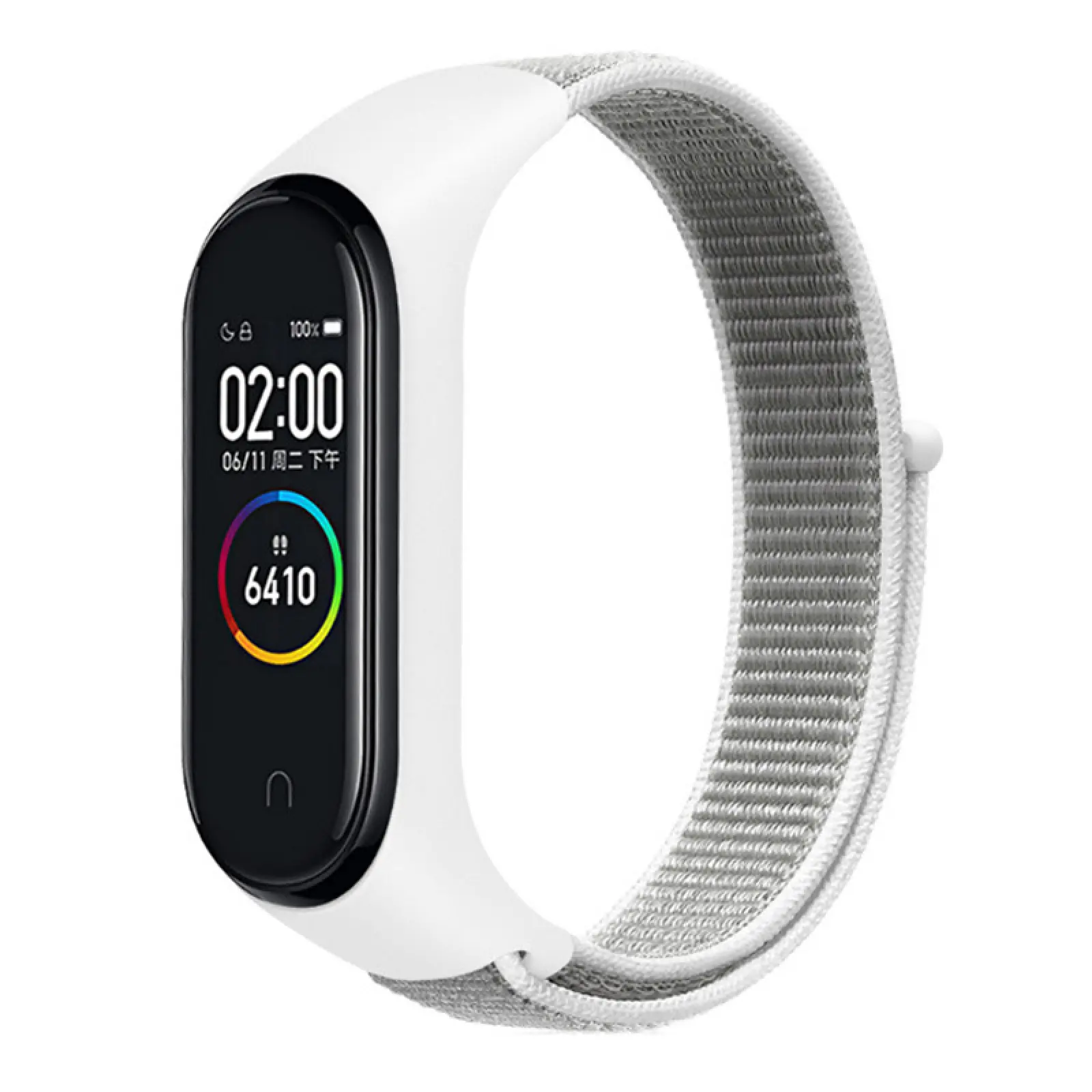 Ремешок Nylon New для Xiaomi Mi Band 3/4/5/6/7, White, Нейлон, купить оптом с доставкой