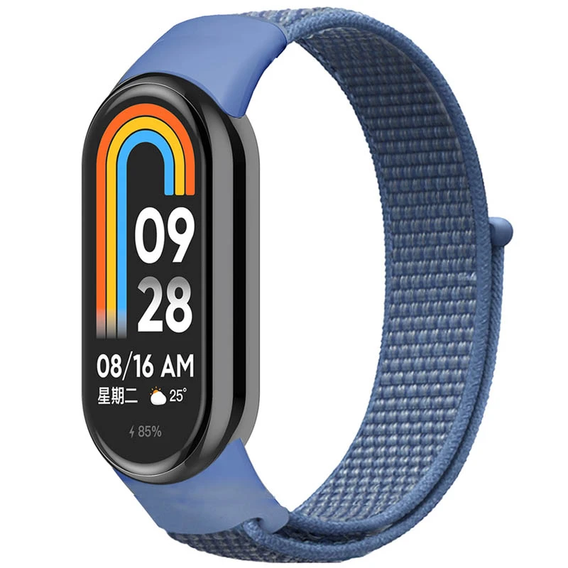 Ремешок Nylon New для Xiaomi Mi Band 8/9/10, Blue, Нейлон, купить оптом с доставкой