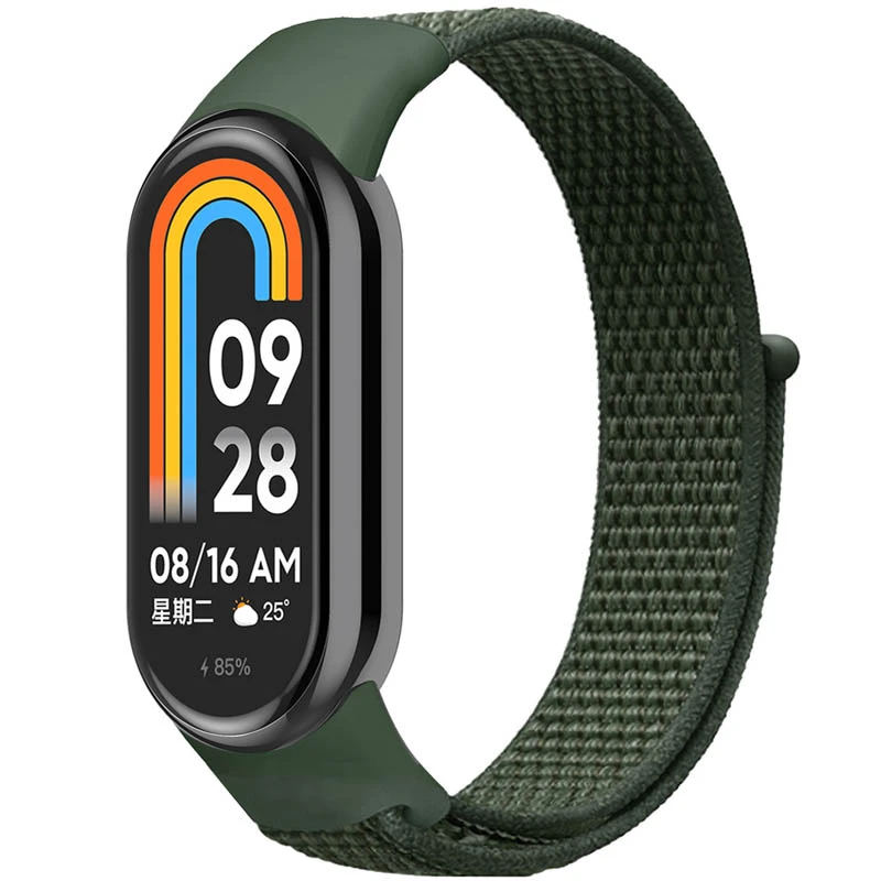 Ремешок Nylon New для Xiaomi Mi Band 8/9/10, Green, Нейлон, купить оптом с доставкой