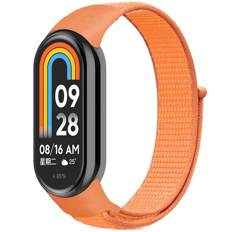 Ремешок Nylon New для Xiaomi Mi Band 8/9/10, Papaya, Нейлон, купить оптом с доставкой