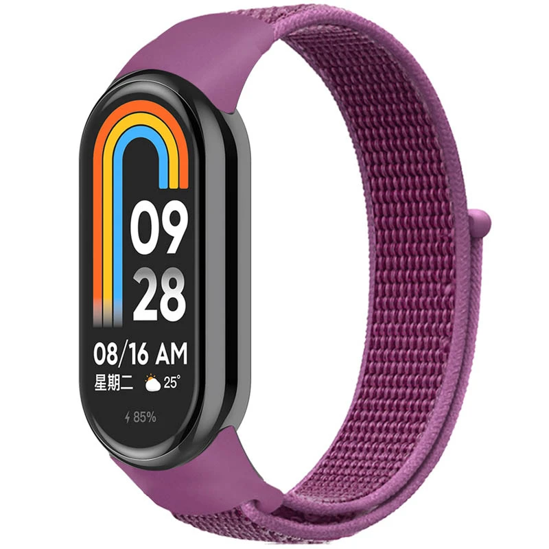 Ремешок Nylon New для Xiaomi Mi Band 8/9/10, Purple, Нейлон, купить оптом с доставкой