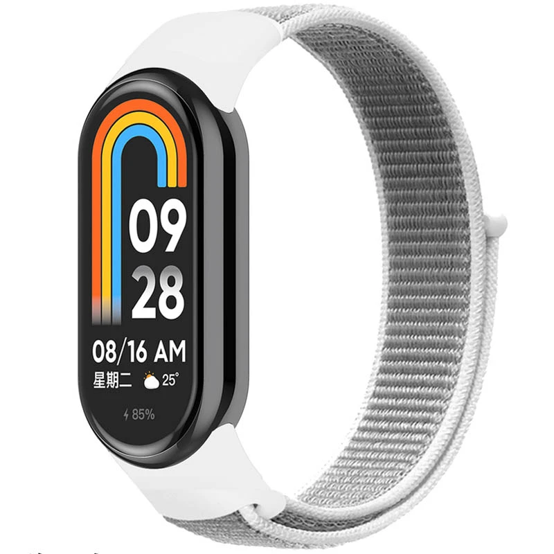 Ремешок Nylon New для Xiaomi Mi Band 8/9/10, White, Нейлон, купить оптом с доставкой
