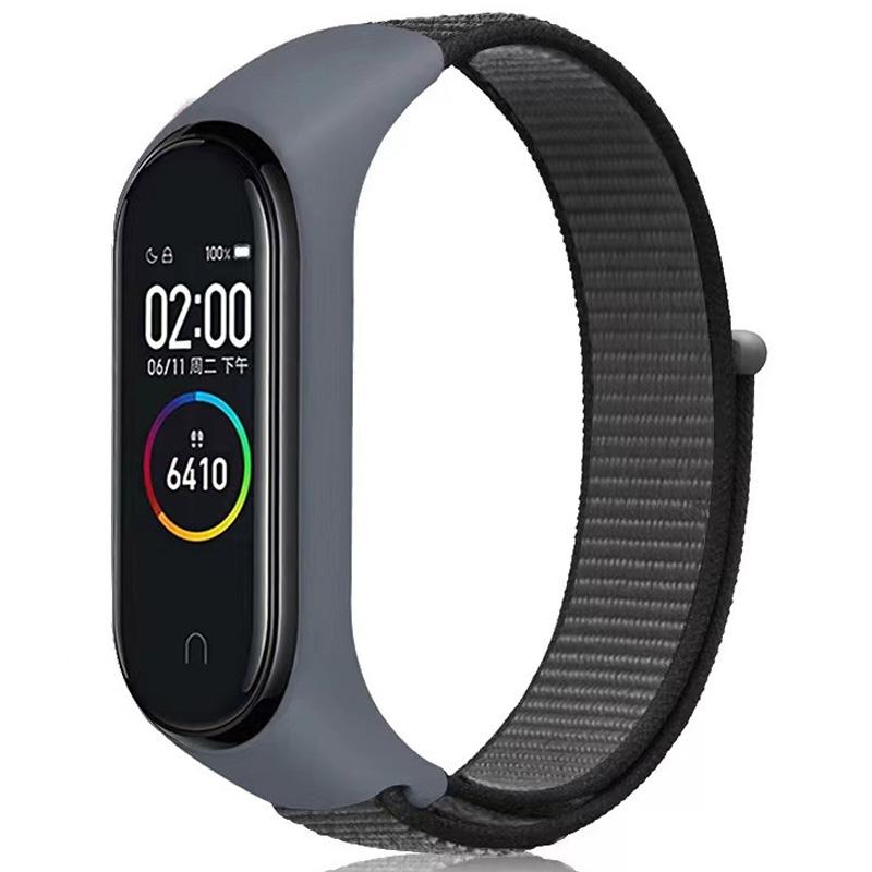 Ремінець Nylon New для Xiaomi Mi Band 3/4/5/6/7 на малюнкі №1
