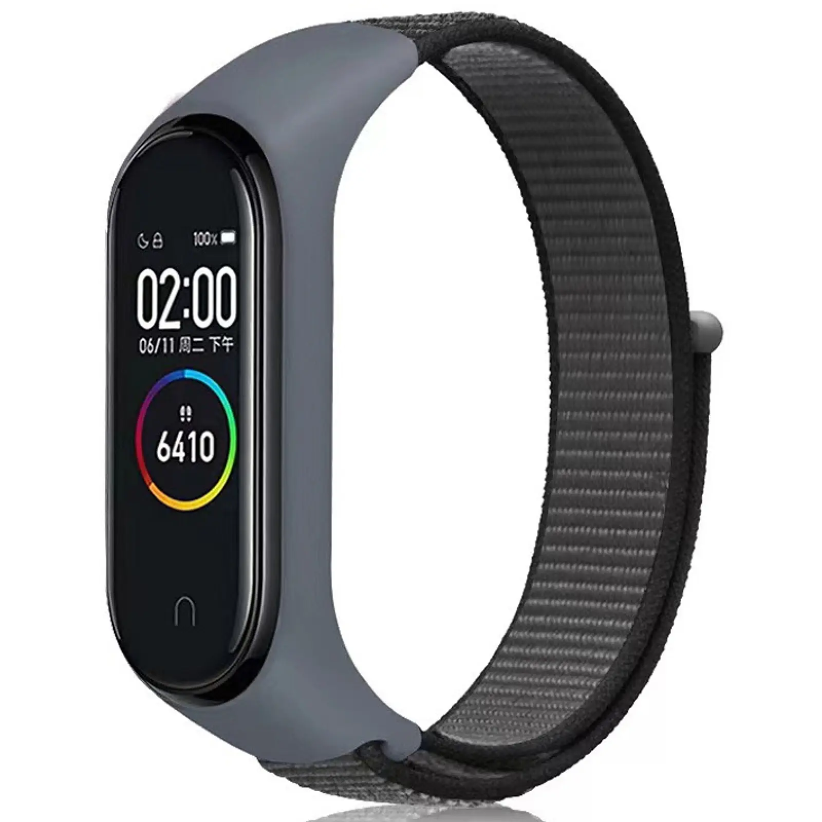 Ремешок Nylon New для Xiaomi Mi Band 3/4/5/6/7, Gray, Нейлон, купить оптом с доставкой