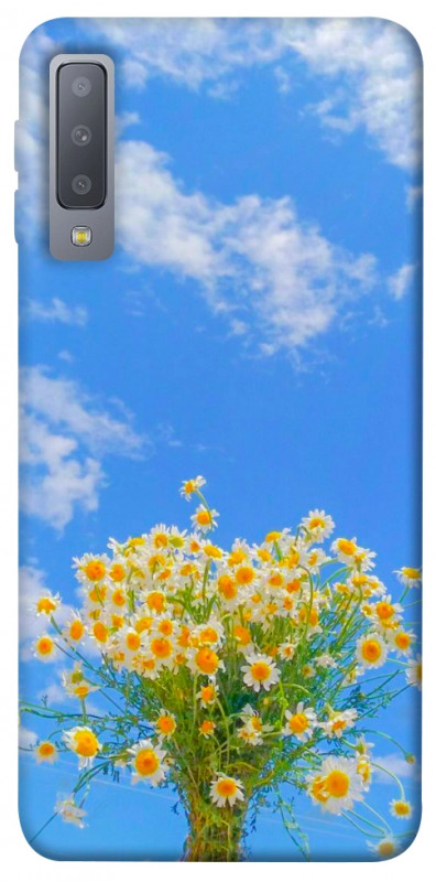 Чехол itsPrint Sky flowers для Samsung A750 Galaxy A7 (2018), цветы, купить оптом с доставкой