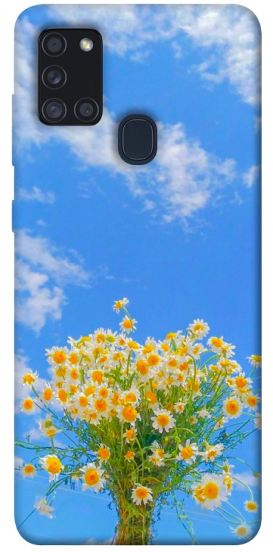 Чехол itsPrint Sky flowers для Samsung Galaxy A21s, цветы, купить оптом с доставкой