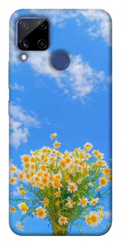 Чехол itsPrint Sky flowers для Realme C15, цветы, купить оптом с доставкой