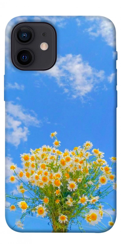Чохол itsPrint Sky flowers для Apple iPhone 12 mini (5.4"), квіти, купити оптом з доставкою