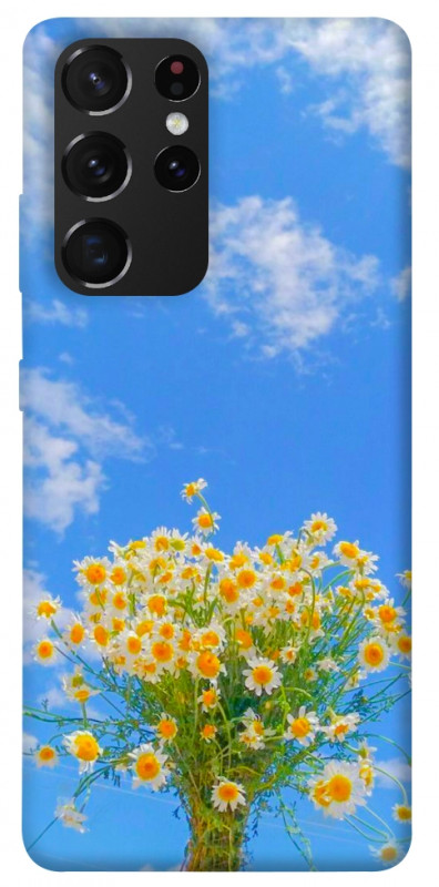 Чехол itsPrint Sky flowers для Samsung Galaxy S21 Ultra, цветы, купить оптом с доставкой