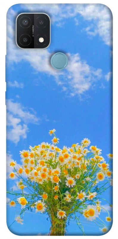 Чехол itsPrint Sky flowers для Oppo A15s / A15, цветы, купить оптом с доставкой