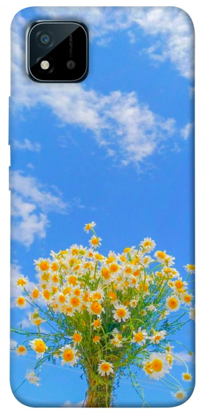 Чехол itsPrint Sky flowers для Realme C11 (2021), цветы, купить оптом с доставкой