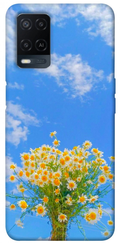 Чехол itsPrint Sky flowers для Oppo A16s / A16, цветы, купить оптом с доставкой