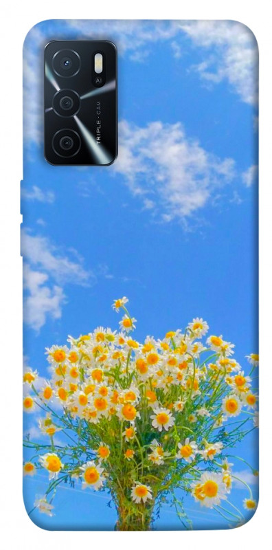 Чехол itsPrint Sky flowers для Oppo A16s / A16, цветы, купить оптом с доставкой