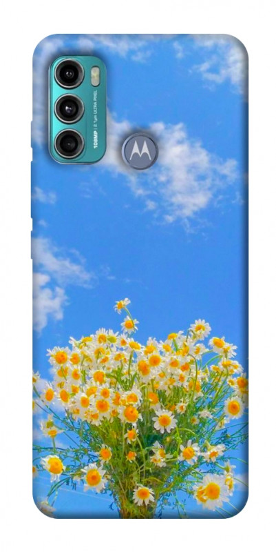 Чохол itsPrint Sky flowers для Motorola Moto G60, квіти, купити оптом з доставкою