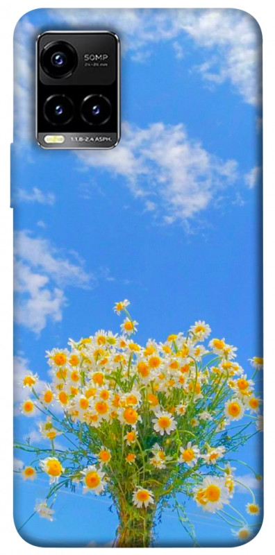 Чехол itsPrint Sky flowers для Vivo Y21 / Y33s, цветы, купить оптом с доставкой