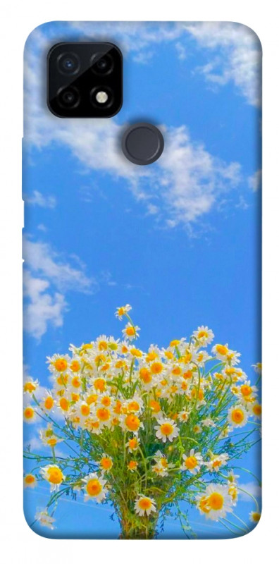 Чехол itsPrint Sky flowers для Realme C12, цветы, купить оптом с доставкой