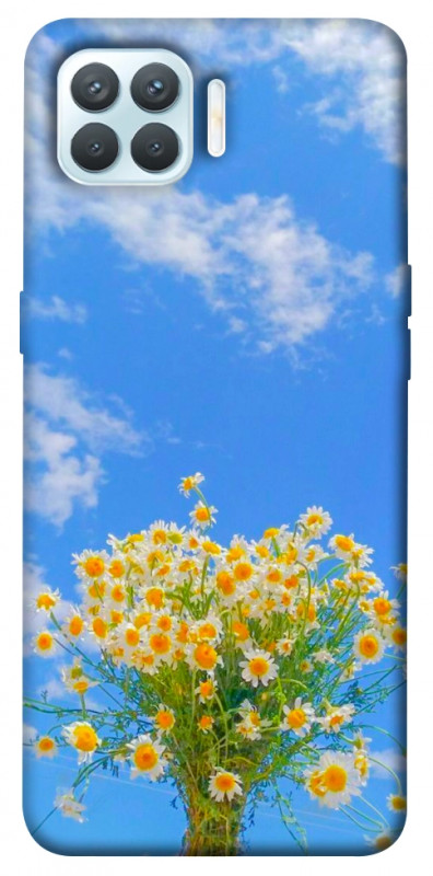 Чехол itsPrint Sky flowers для Oppo F17 Pro, цветы, купить оптом с доставкой